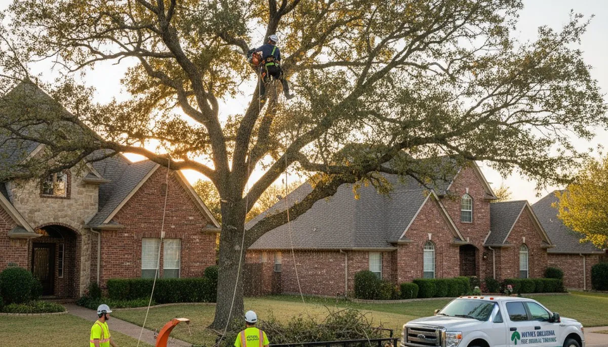Professional tree removal service in Oklahoma City OK by certified arborists